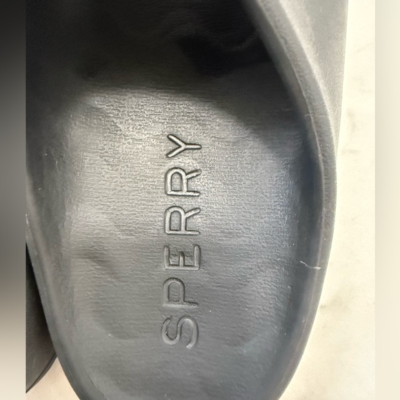 Sperry Unisex Float Slide Flat Sandals Black Men’s 7 Women’s 9 - Picture 3 of 8